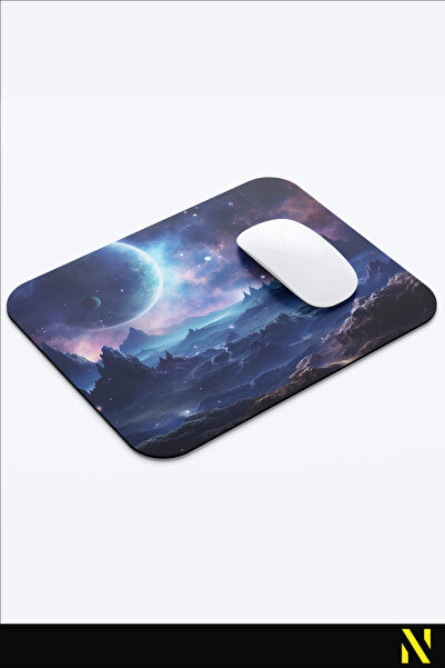 nilizma Galaxy Themed Colorful Ergonomic Mouse Pad with Non-Slip Surface Ideal Mousepad for Home and Office Use