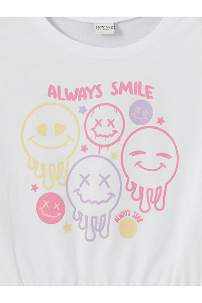 LC Waikiki Crew Neck Girl's Crop T-Shirt