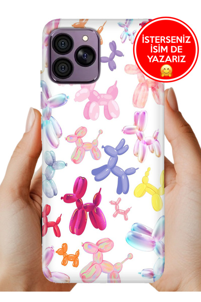 HİKİNG A41 Kılıf Cekuform Desenli Art Silikon Balloonssss