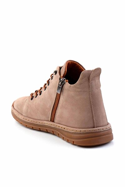 Bambi Vizon Nubuk Hakiki Deri Kadın Bot & Bootie K02031311301