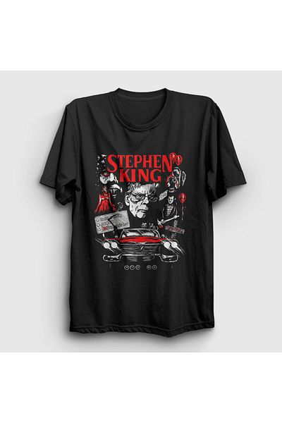 Presmono Μπλουζάκι Unisex Μαύρη αφίσα Misery By Stephen King 524121 ττ