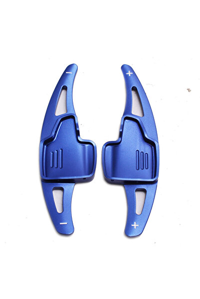 Choice1 ملصقات تمديد ذراع ناقل الحركة لعجلة القيادة باللون الأزرق من الألومني...