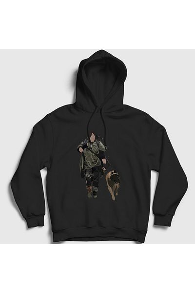 Presmono Унисекс черен суитшърт с качулка Daryl Dixon V3 520940tt