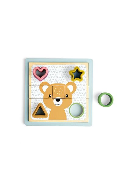 BIGJIGS Toys Παζλ Ταξινόμησης Σχήματων - Ζώα