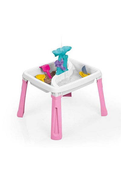 Dolu 3 in 1 Activity Table for Children - White & Pink