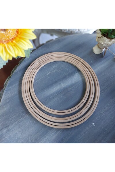 lolipophobi Дерев'яний обруч без гвинтів 8 мм № 5 (22 см)