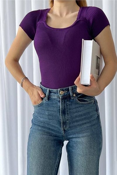 Secret Passion Lingerie Νέα σεζόν U Neck Knitwear Γυναικεία μπλούζα με κοντό μανίκι 0303