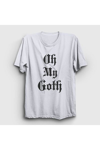 Presmono Unisex Λευκό μπλουζάκι Oh My Goth 523593 ττ