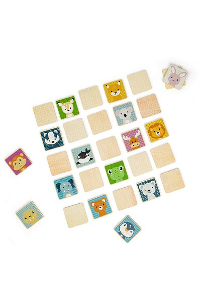BIGJIGS Toys Παιχνίδι μνήμης - Βρείτε τα ζώα