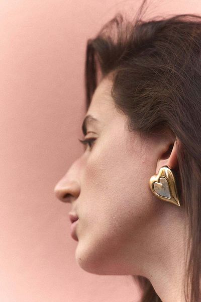 H&M Heart-shaped stud earrings