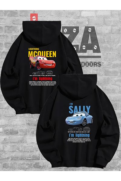 Joza Outdoors Суитшърт McQueen Sally Patterned Lover за жени/мъже - с качулка, комбиниран дизайн за двойки, комплект от 2