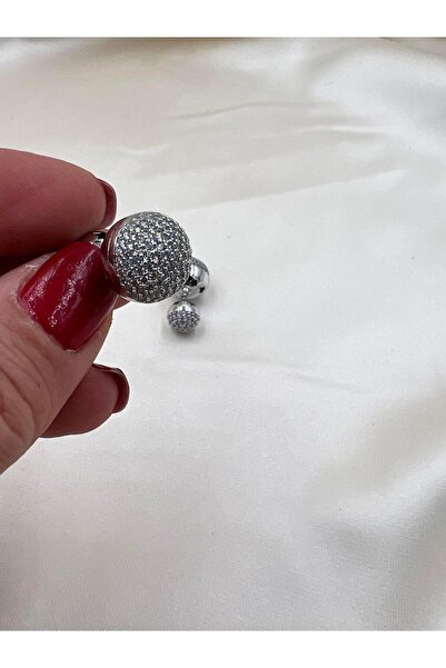 BB VİP ÇİFT TARAFLI TAŞLI TOP KÜPE