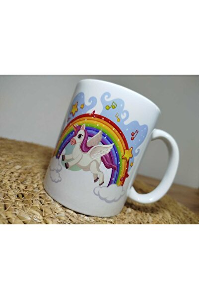 teknofinal Unicorn Dijital Baskı Kupa Bardak Kişiye Özel Hediyelik