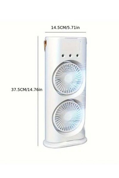 Cady One Rechargeable portable air cooler mist fan with LED light and multiple convenient speeds