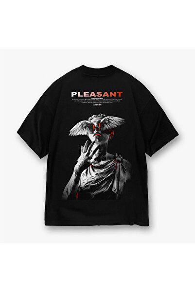 darkopia Tricou supradimensionat unisex pentru femei și bărbați, cu design pe...