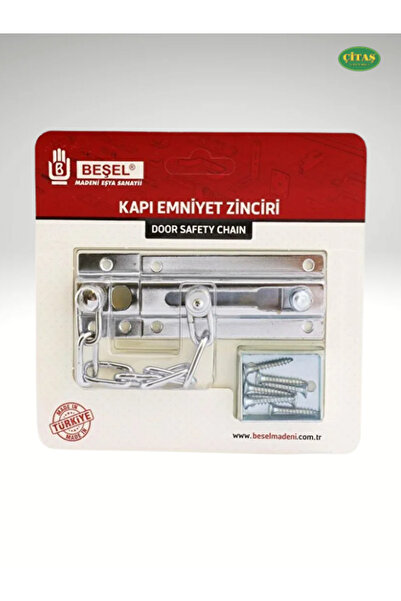 ÇİTAŞ LANT DE SIGURANȚĂ PENTRU UȘĂ DE OȚEL DE LUX DE CULOARE CROM LUCIOS
