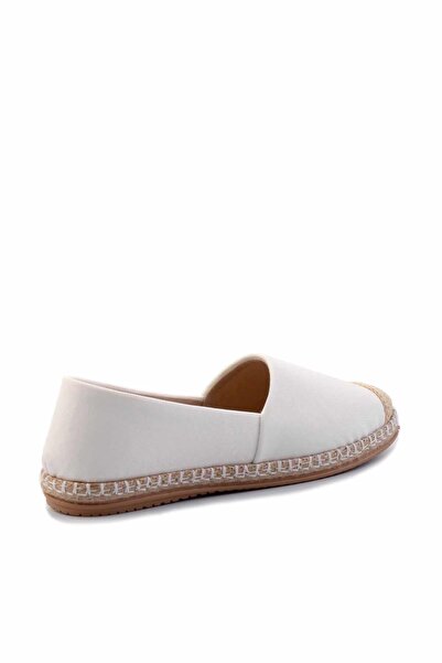 Bambi White Linen Women's Espadrille K 01125010018