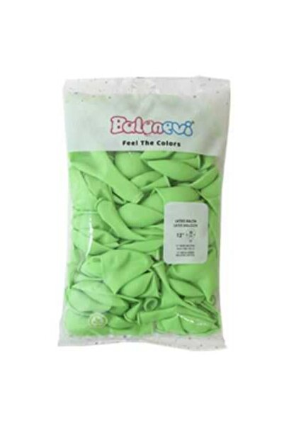 Hayaller Dükkanı Green Neon Highlighter Balloon Flat - 12 Inch Pk:100 Kt:28