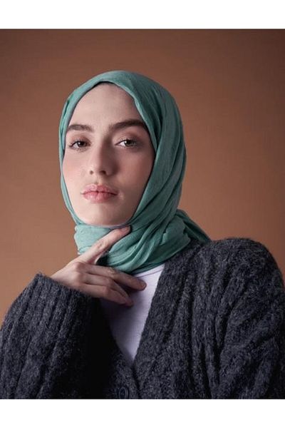 Modakaşmir Şal de bambus verde mentă