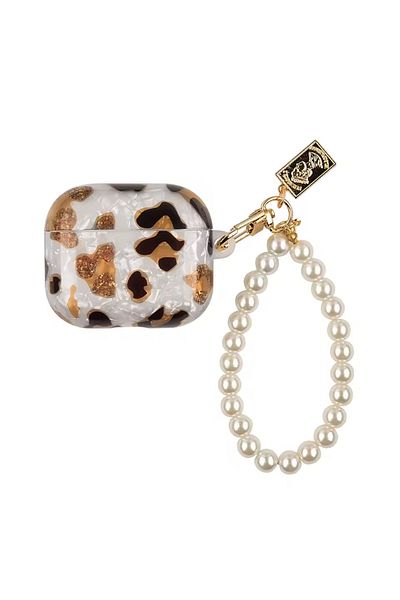 kılıfbenim Glitter Cover Compatible with AirPods 4Th Generation Leopard Pattern Cute Hard Silicone Protection Case