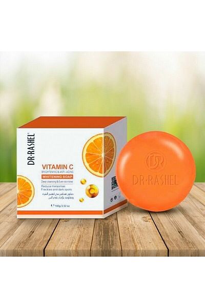 DR.RASHEL Dr. Rashel Vitamin C Brightening & Anti-Aging Whitening Soap – 100g 🍊✨