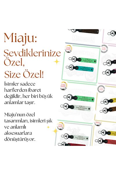 Miaju Purple Violet-Red, Exclusive for Companions, 2-Piece Keychain with Name Plate and B Rh (+) Blood Type Lettering