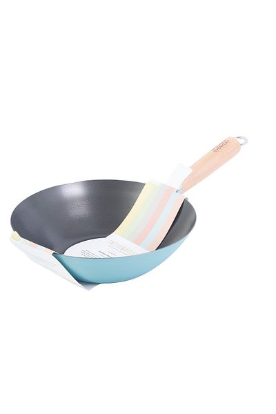Martha Stewart Clarkston Wok 10" CS Teal