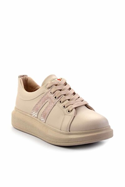 Bambi Γυναικείο Sneaker Beige Rose K01179086609