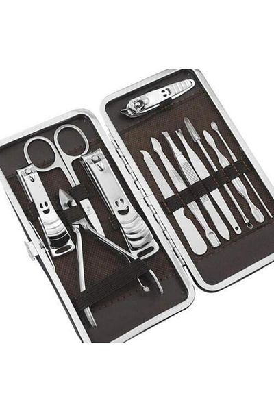 ANI OFİS KIRTASİYE A K Manicure Set 12 Pieces Stainless Steel