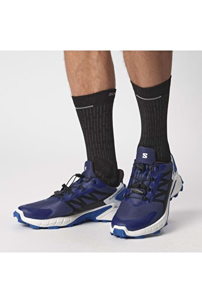 Salomon Supercross 4 Blue Print/negru/albastru lapis Pantofi de alergare pent...