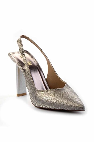 Bambi Platinum Shiny Women's Evening Dress Shoes K01209222238