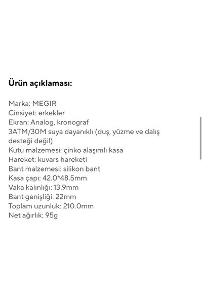 Skmei MEGIR 2228 Tüm Fonksiyonları Aktif Erkek Kol Saati