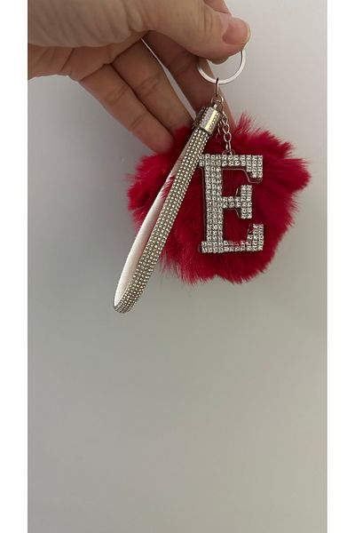 Mgs Μπρελόκ με πέτρινο γράμμα σχεδίασης Pompom