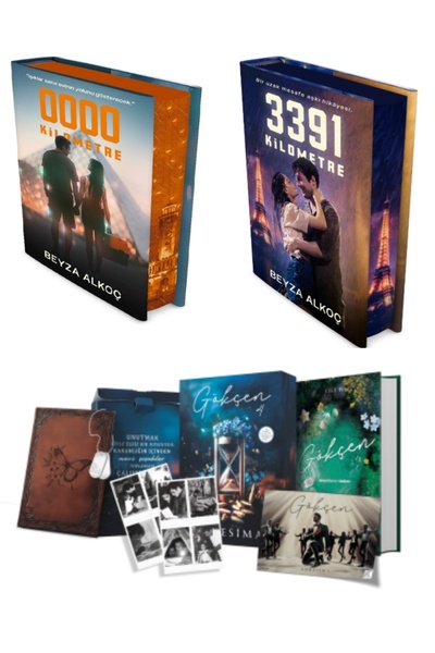 Ephesus Yayınları Gökçen 4 Kutulu ve Sıfır ve 3391 Kilometre Beyza Alkoç ve Loresima 3 Kitap Ciltli Set