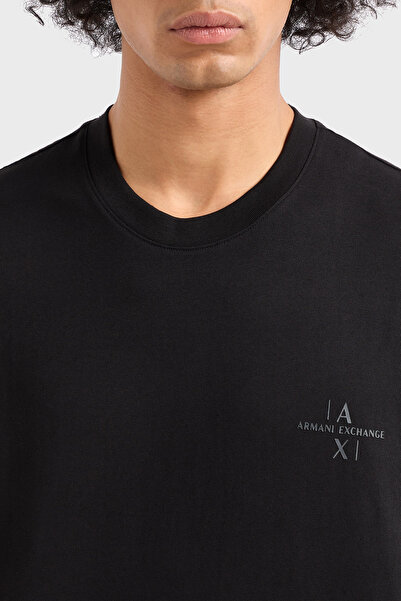 Armani Exchange Armani Exchage 100% βαμβακερό κανονικό μπλουζάκι με λογότυπο Ανδρικό T SHIRT XM 000763 AF12308 UC001