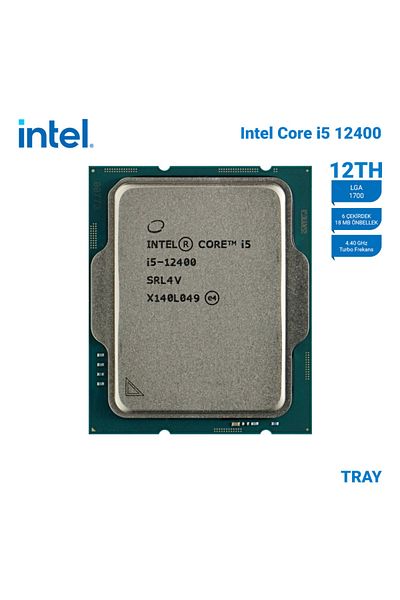 Intel Alder Lake I5-12400 Tray 2.50Ghz/4.40Ghz 18Mb Lga1700 6 Core Vga Tancampoza Khadına