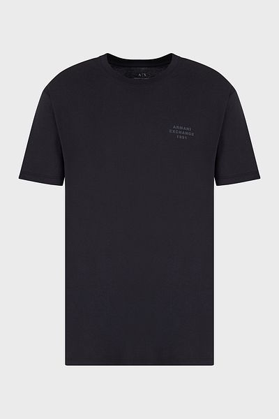 Armani Exchange Armani Exchage 100% βαμβακερό κανονικό μπλουζάκι με λαιμόκοψη ανδρικό μπλουζάκι XM 000752   AF12308 UB101