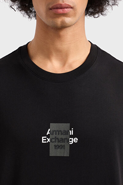 Armani Exchange Armani Exchage 100% βαμβακερό κανονικό μπλουζάκι με λογότυπο Ανδρικό T SHIRT XM 000767 AF12308 UC001