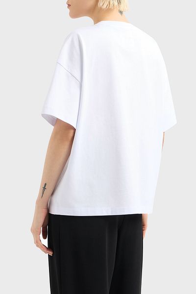 Armani Exchange Armani Exchage Logo Printed Relaxed Fit Crew Neck t Shirt t Shirt Xw 001182   Af15085 U0002