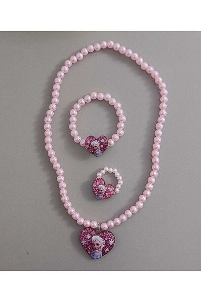 Eva Rose Girl's Necklace Ring Bracelet Set Children's Jewelry Set Children's Necklace Children's Bracelet Children's Ring