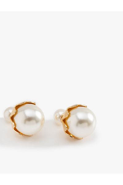 Koton Steel Mixed Pearl Earrings