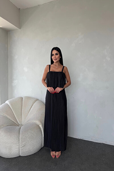 LİLA İSTANBUL Rochie de vară cu design special cu bretele cu nervuri și brete...