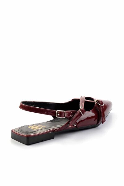 Bambi Claret Red Patent Leather Women's Classic Heeled Shoes - K01473010508
