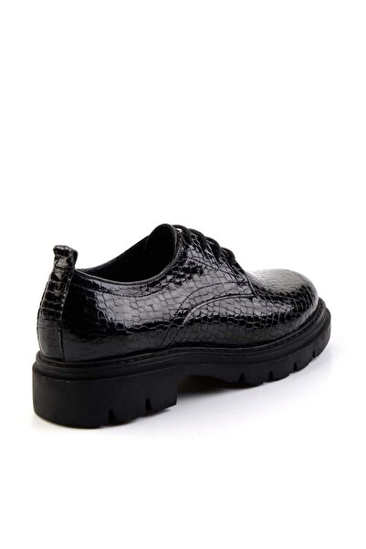 Bambi Parlak Siyah Kadın Casual Ayakkabı K01638037011