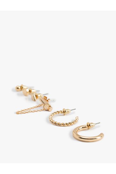 Koton Set of 6 Ball and Hoop Earrings