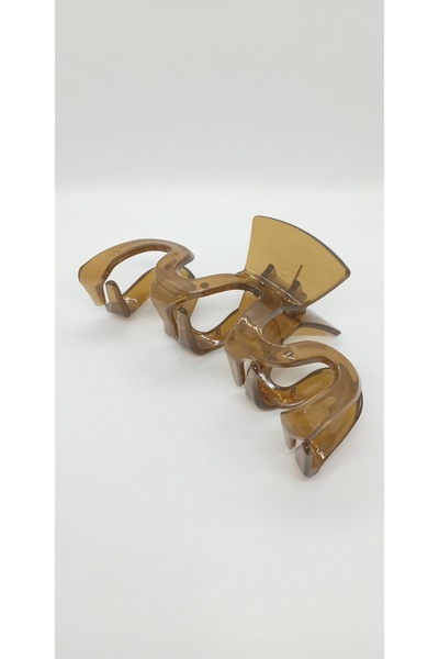 ndjewelry لون القهوة شفافة دبوس المشبك