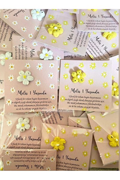 gizemli tohumlar Tohumlu Kart 50 Adet Doğum Günü ,baby Shower,hediyelik ÇİÇEK
