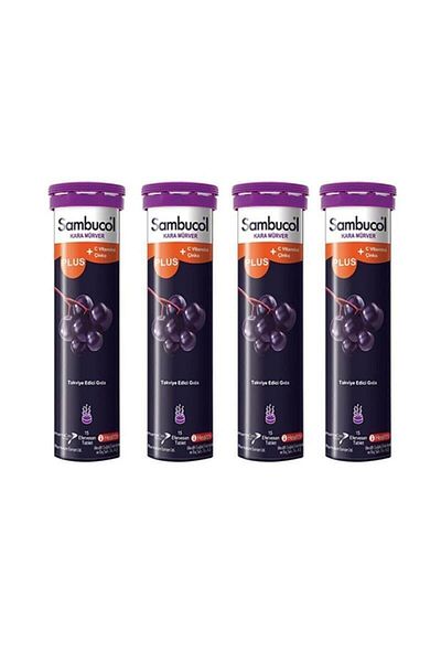 Sambucol Plus 15 Effervescent Tablets 4 Pieces