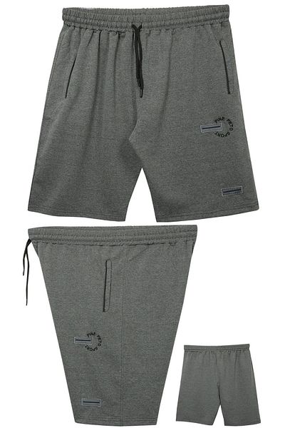 marufshop Men's Large Size Oversized Lycra Combed Cotton Shorts Suitable for Weights between 110 - 150 Kilograms