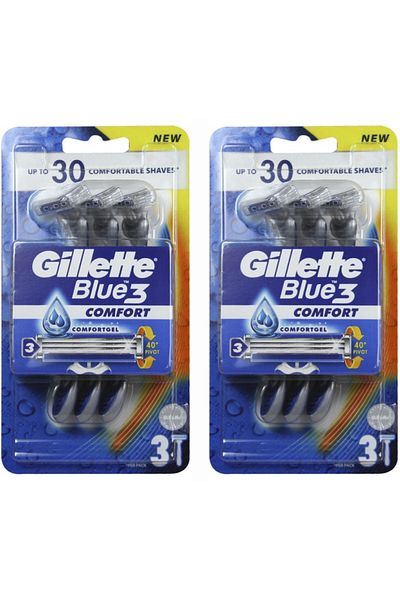 Gillette Blue3 disposable razors 3 pieces X 2